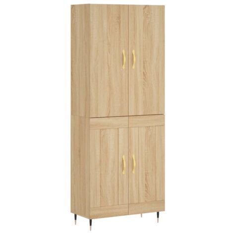Buffet haut Chêne sonoma 69,5x34x180 Bois d'ingénierie (1/5)