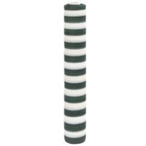 Filet brise-vue vert et blanc 2x10 m PEHD 150 g-m² (1/5)