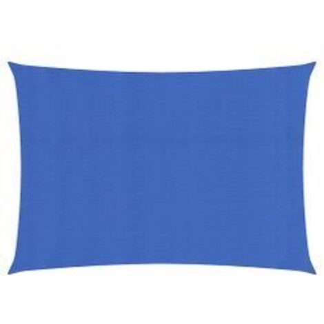 Voile d'ombrage 160 g-m² rectangulaire bleu 2,5x5 m PEHD (1/5)