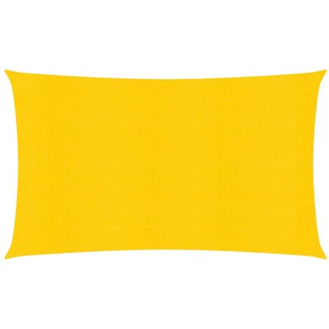 Voile d'ombrage 160 g-m² Jaune 3x6 m PEHD (1/5)