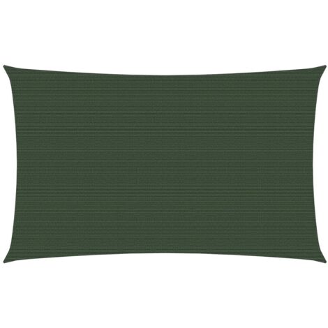 Voile d'ombrage 160 g-m² Vert foncé 3x6 m PEHD (1/5)