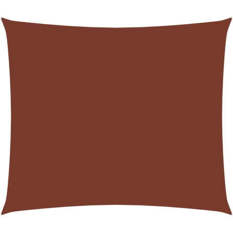 Voile parasol Tissu Oxford rectangulaire 2,5x4,5 m Terre cuite (1/5)