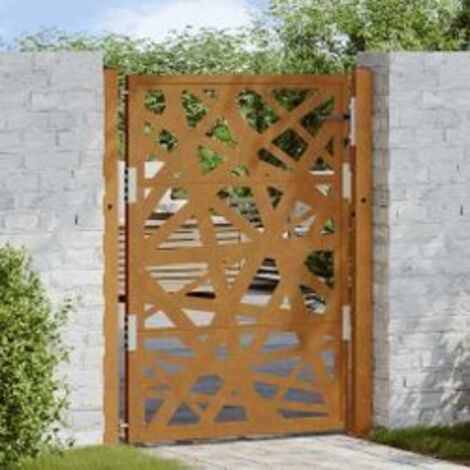 Porte de jardin acier résistant aux intempéries design lumière (1/5)