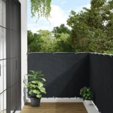 Écran d'intimité de jardin anthracite 600x120 PVC (1/5)