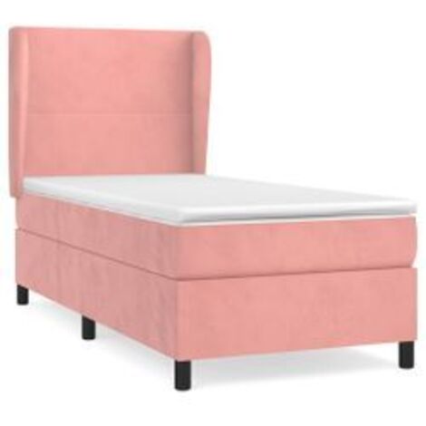 Sommier à lattes de lit et matelas Rose 80x200 Velours (1/5)