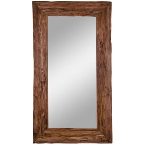 Miroir en bois de teck massif GRENADE – L 101 × H 180cm (1/5)