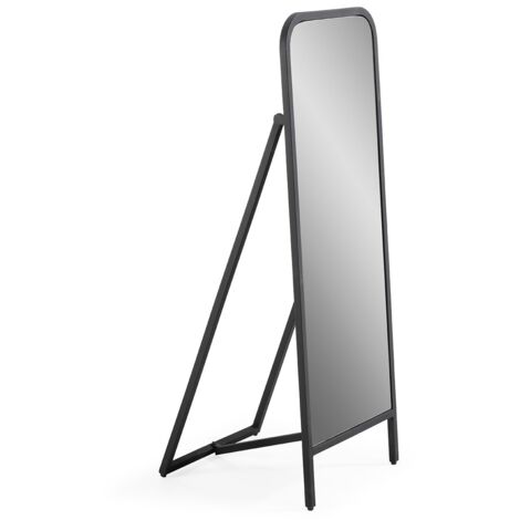 Miroir sur pied en métal noir OKELA– 122cm (1/3)