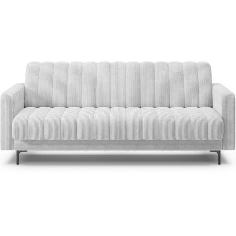 Canapé lit ROMY – Design moderne avec coffre de rangement intégré-Blanc (1/5)