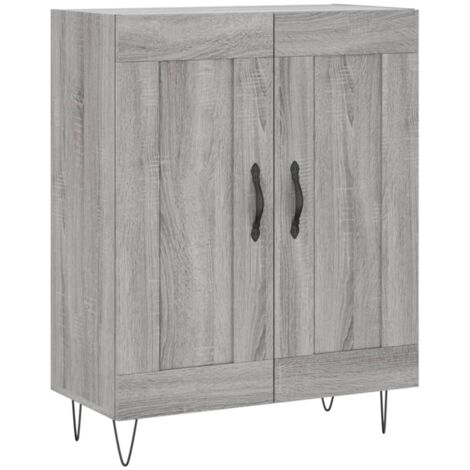 Buffet sonoma gris 69,5x34x90 bois d'ingénierie (1/5)