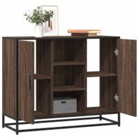 Buffet chêne marron 92x35x76 Bois d'ingénierie (1/5)