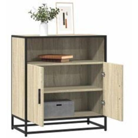 Buffet chêne sonoma 68x35x76 bois d'ingénierie (1/5)