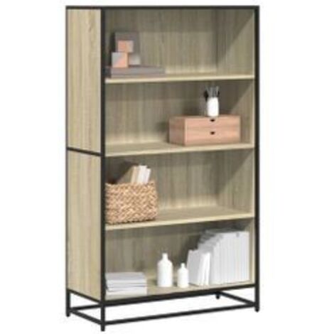 Bibliothèque chêne sonoma 80,5x35x139 bois d'ingénierie (1/5)
