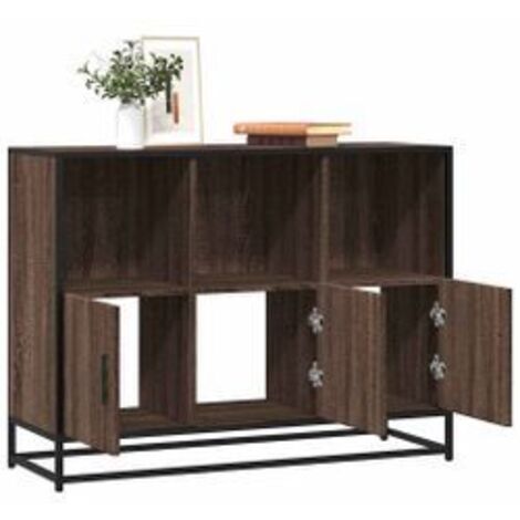 Buffet chêne marron 100x35x76 bois d'ingénierie (1/5)