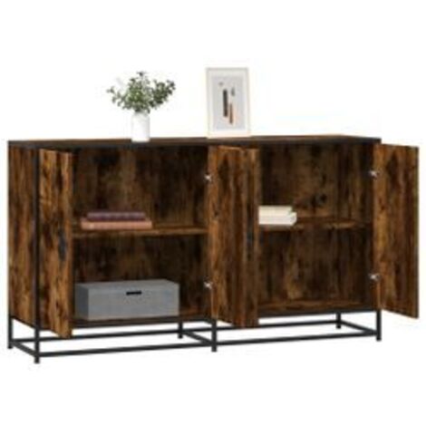 Buffet chêne fumé 134x35x76 bois d'ingénierie (1/5)