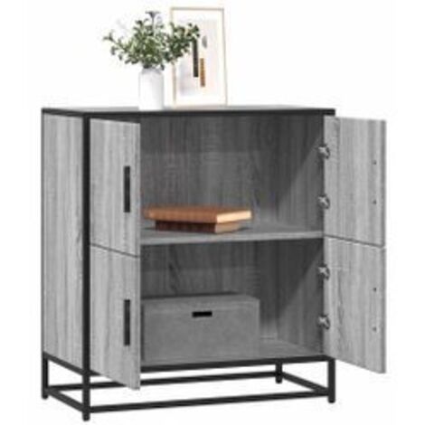 Buffet sonoma gris 68x35x76 bois d'ingénierie (1/5)