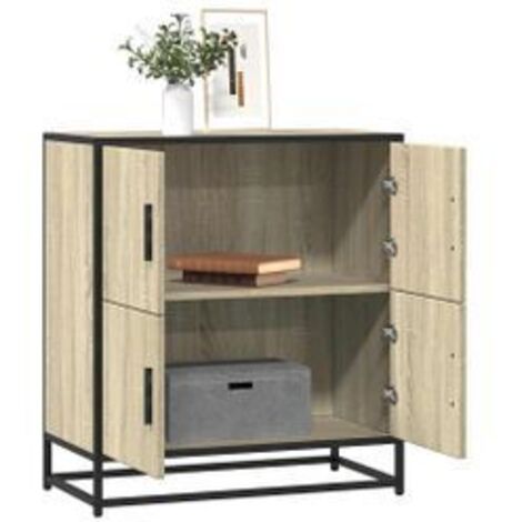 Buffet chêne sonoma 68x35x76 bois d'ingénierie (1/5)