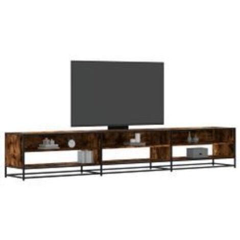Meuble TV chêne fumé 270x40x46 bois d'ingénierie (1/5)