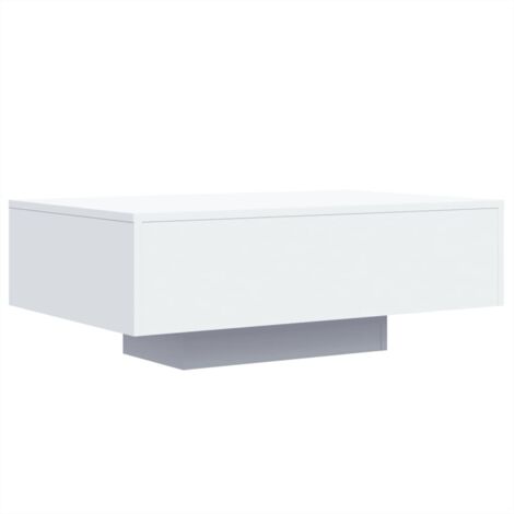 Table basse avec lumières LED blanc 85x55x31 (1/5)