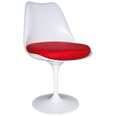 Chaise Tulda en fibre de verre blanche - Confortable et durabilité-Vert emeraude (1/5)