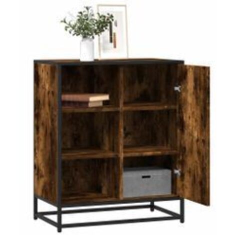 Buffet chêne fumé 62x35x76 bois d'ingénierie (1/5)