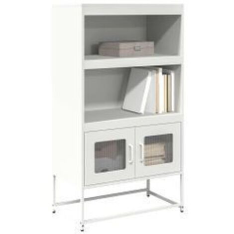 Buffet haut blanc 68x39x123 acier (1/5)