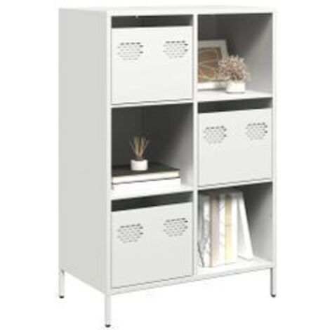 Buffet haut blanc 68x39x103,5 acier (1/5)