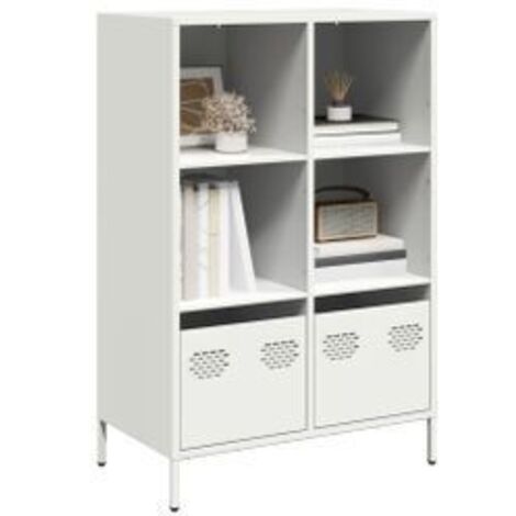 Buffet haut blanc 68x39x103,5 acier (1/5)