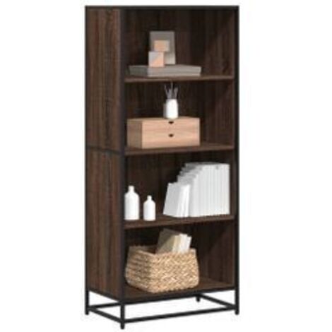 Bibliothèque chêne marron 60x35x139 bois d'ingénierie (1/5)