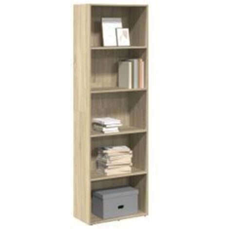 Bibliothèque chêne sonoma 60x30x189 bois d'ingénierie (1/5)