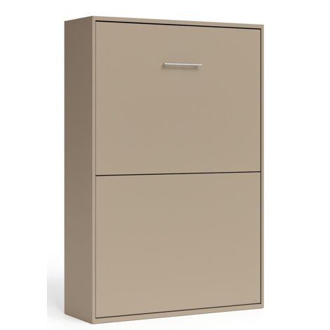 Lit escamotable vertical Banila-Taupe-160x200 (1/5)