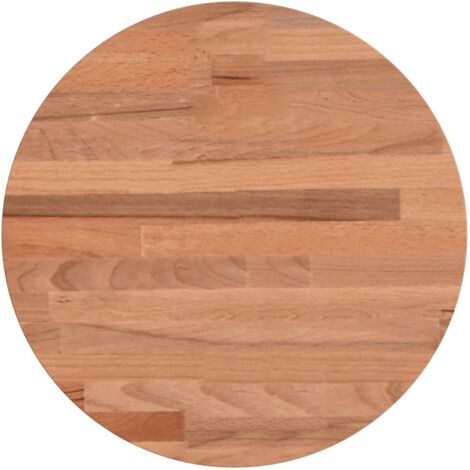 Dessus de table Ø30x2,5 rond bois massif de hêtre (1/5)