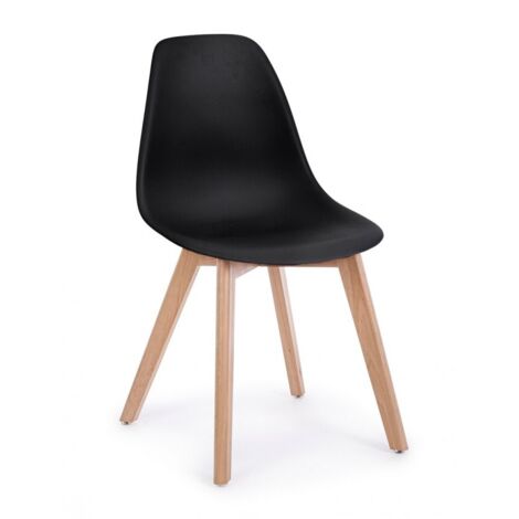 4x chaises système noires (1/3)