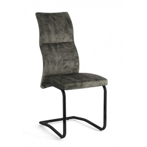 4x Chaise en Velours Vert Thelma (1/3)