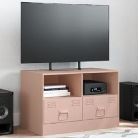 Meuble TV rose 67x39x44 acier (1/5)