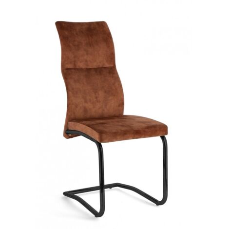 4x Chaise Thelma en Velours Rouille (1/3)