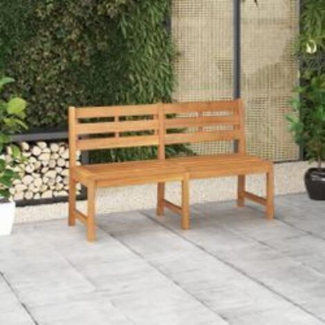 Banc de jardin 150cm bois de teck massif (1/5)