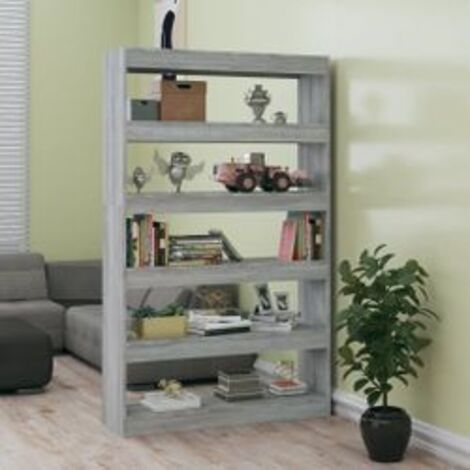 Bibliothèque-Séparateur de pièce sonoma gris 100x30x166 (1/5)