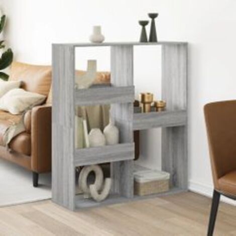 Cloison de séparation sonoma gris 100x33x115 bois ingénierie (1/5)