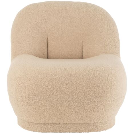 Fauteuil en tissu bouclette - NUAGE (1/5)