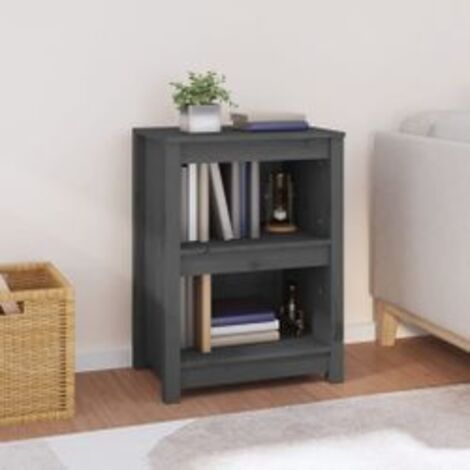 Bibliothèque Gris 50x35x68 Bois de pin massif (1/5)