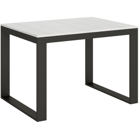 Table à manger extensible Tiroz evolution 120 à 380 cm Sur roulettes-Blanc-Sur roulettes-120 à 380 cm (1/5)