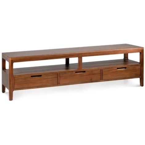 Meuble TV VALENCIA – Bois massif d’acajou – 160cm (1/5)