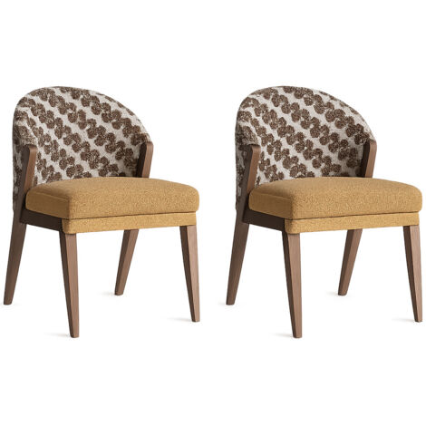 Lot de 2 chaises KESHA – Élégance classique et confort artisanal (1/5)