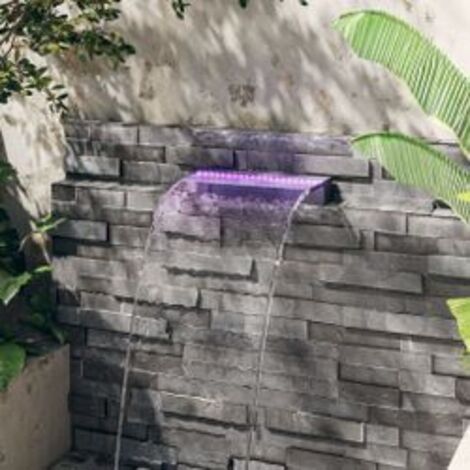 Déversoir pour cascade avec LED RVB Acrylique 45cm