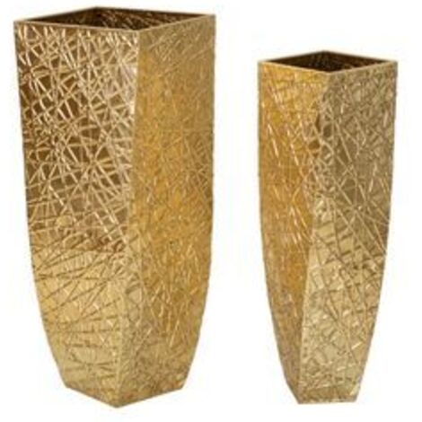 Ensemble de 2 porte-vases squer cm 34x34x90-25x25x78 (1/5)