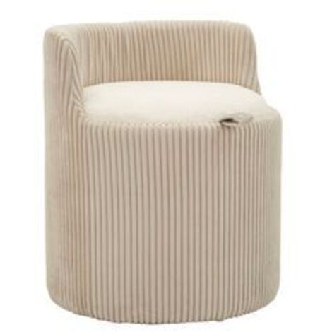 Pouf de coiffeuse dublino avec rangement, ø 47x53 (1/5)