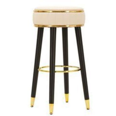Tabouret de bar London crème design vintage élégant (1/5)