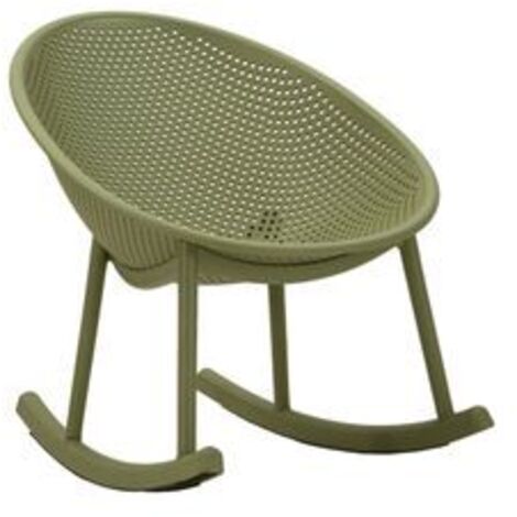 Chaise roching vert ibizacm 66x88x80 (hauteur d'assise cm 38) (1/5)