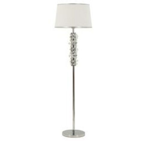 Lampadaire fleur argent cm ø 45x157 (1/5)