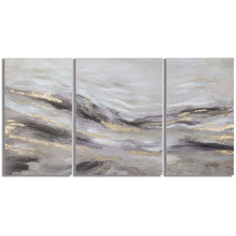 Ensemble de peinture murale monty 3 pz cm 45x2,7x80-60x2,7x80 (1/4)